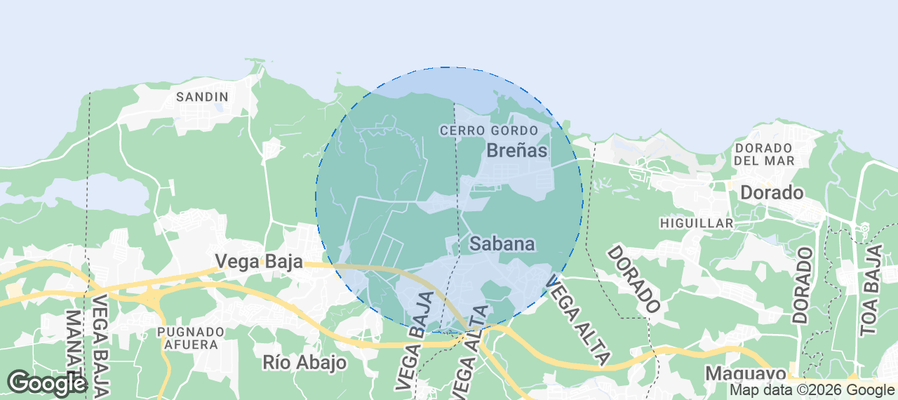 Sabana Airbnb map